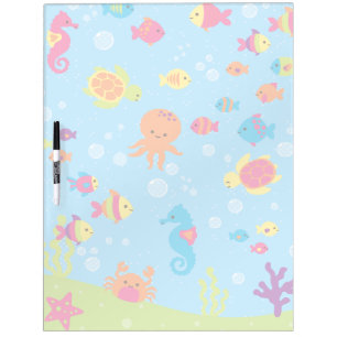 Cute Underwater Scene Dry Erase Board