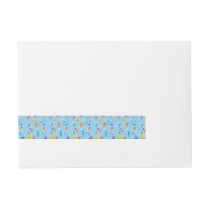 Cute Underwater Scene Wrap Around Address Label
