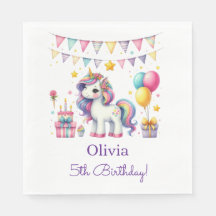 Cute Unicorn Any Age Birthday