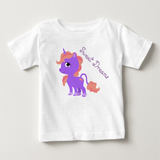 Cute Unicorn Baby  Baby T-Shirt (Front)