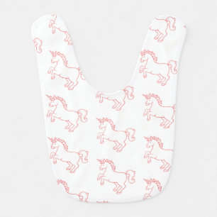 Cute Unicorn Baby Bib