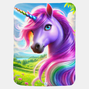 Cute Unicorn Baby Blanket