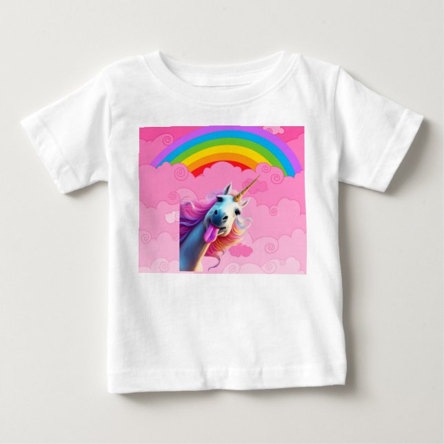 Cute Unicorn. Baby T-Shirt (Front)