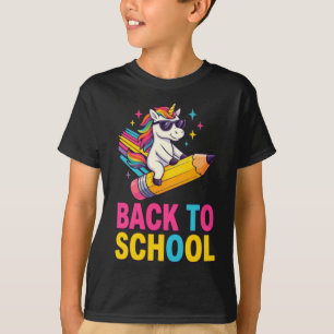 Cute Unicorn Back To School First Day Of School T-Shirt