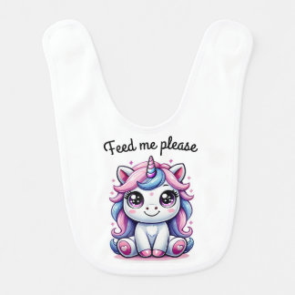 Cute unicorn Bib
