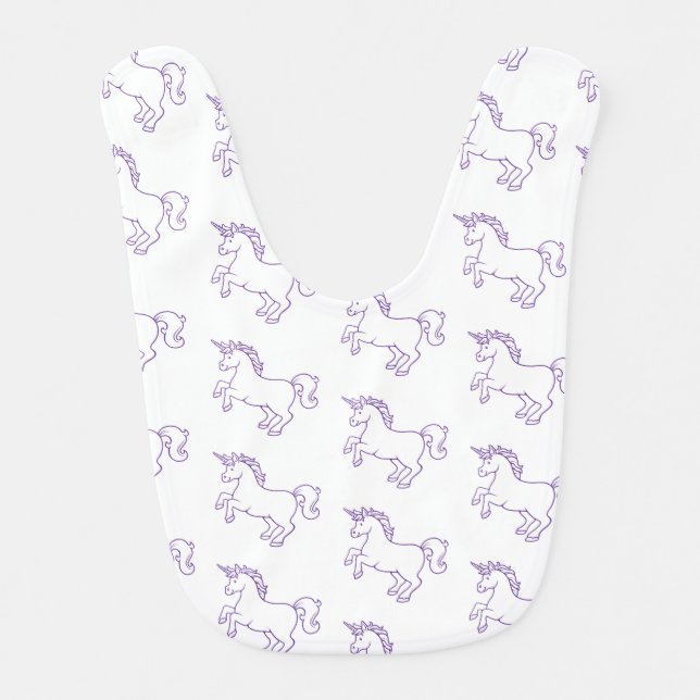 Cute Unicorn Bib (Front)