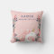 Cute Unicorn Birth Announcement Nursery Pillow