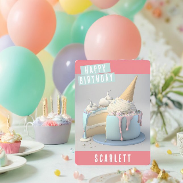 Cute Unicorn Birthday Card (Creator Uploaded)