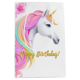 Cute Unicorn Birthday Gift Bag