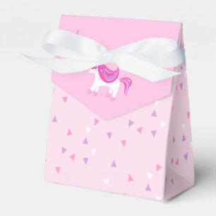 Cute Unicorn Birthday Girl Pink Favor Box 🦄