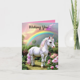 Cute Unicorn Birthday Greeting Card