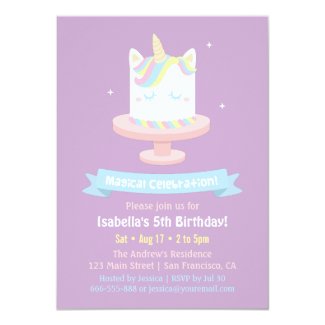 unicorn birthday party invitations tropical papers
