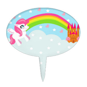 cute unicorn Cake Pick