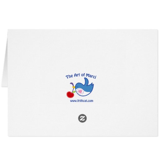 Cute unicorn card (Back Horizontal)