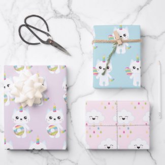 Cute Unicorn Cats - Kids Birthday 