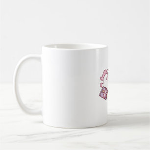 Cute Unicorn Chilling With Manga Chips And Boba Te Coffee Mug