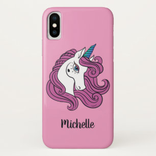 Cute Unicorn custom name & color phone cases