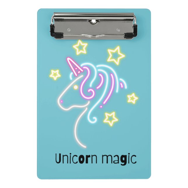 Cute unicorn design  mini clipboard (Front)