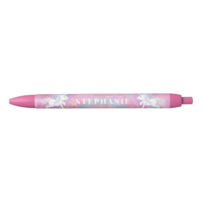 Cute Unicorn Design - Personalize  Pencil Pen (Front)
