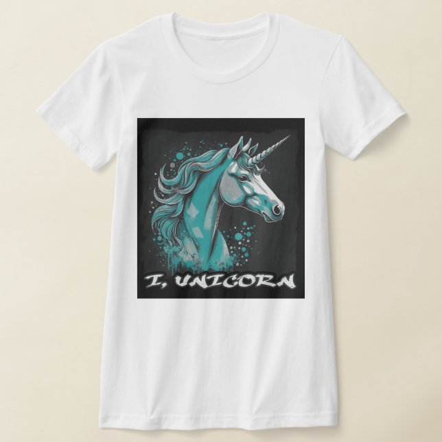 Cute Unicorn Design – Women's T-Shirt (Laydown)