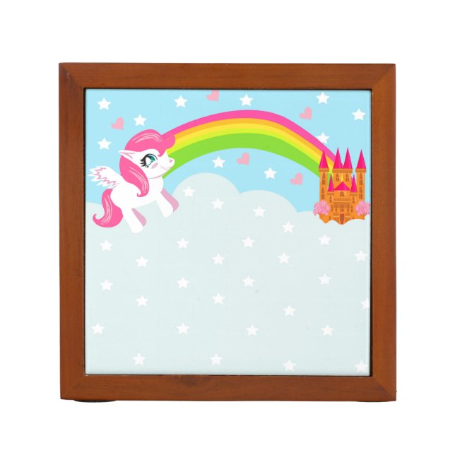 cute unicorn Desk Organizer (Front)