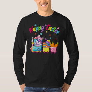 Cute Unicorn Easter Day Bunny Ear Egg Hunt Train K T-Shirt