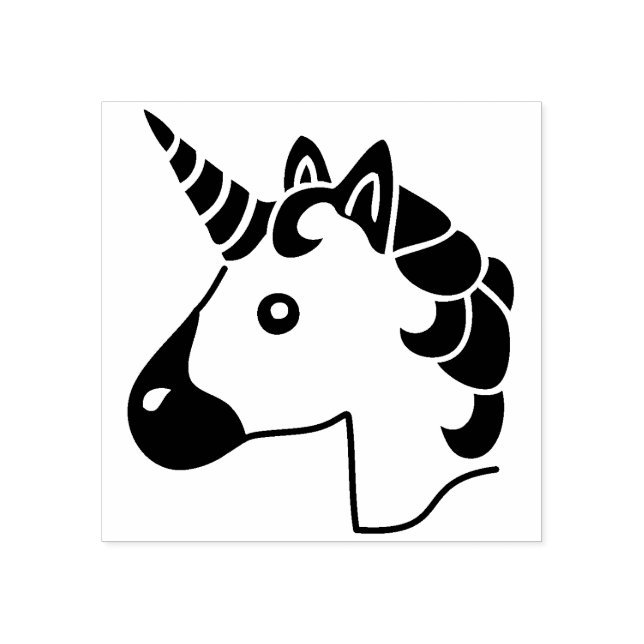 Cute Unicorn emoji stamp Stamp (Imprint)