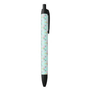 Cute Unicorn Face Pastel Colors Bright Golden Horn Pen
