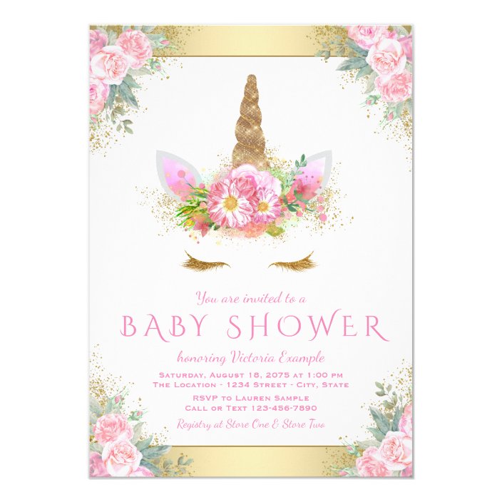 baby shower unicorn invitations