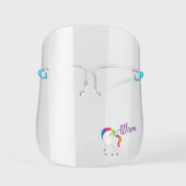 Cute Unicorn Face Shield (Front)