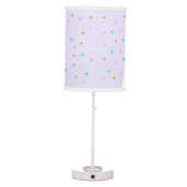 Cute Unicorn Fantasy Glitter Purple Table Lamp (Back)