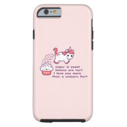 Cute Unicorn Fart Tough iPhone 6 Case