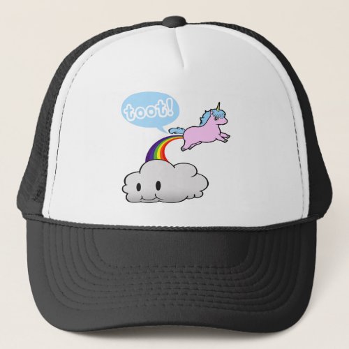 Cute Unicorn Fart Toot Trucker Hat