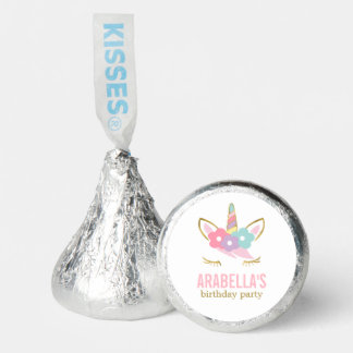 Cute Unicorn Girls Birthday Party Hershey®'s Kisses®
