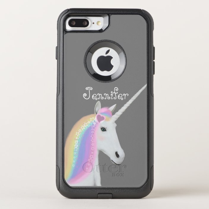 Cute Unicorn Girly Customized Name Otterbox Iphone Case