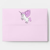 Cute Unicorn Graphic Envelope (Back (Top Flap))