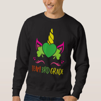 Cute Unicorn Happy First Day Of 3rd Grade Students Sweatshirt