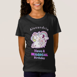Cute Unicorn Have A Magical Birthday Kids Child T-Shirt