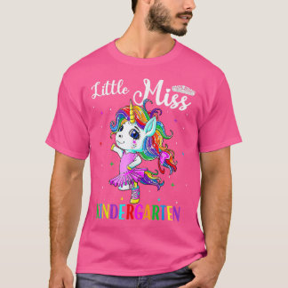 Cute Unicorn Hello Kindergarten First Day Back To  T-Shirt