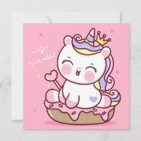 Cute Unicorn  Holiday Card