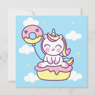 Cute Unicorn  Holiday Card