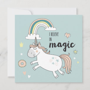 Cute Unicorn  Holiday Card