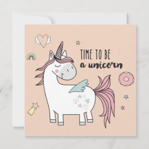 Cute Unicorn  Holiday Card