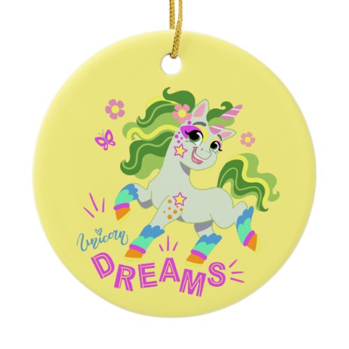 Cute unicorn illustration #2 ceramic ornament
