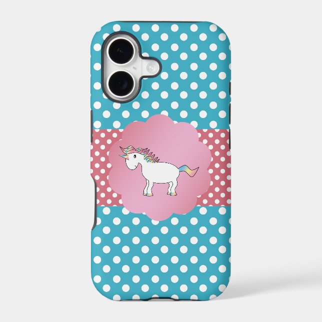 Cute unicorn iphone case (Back)