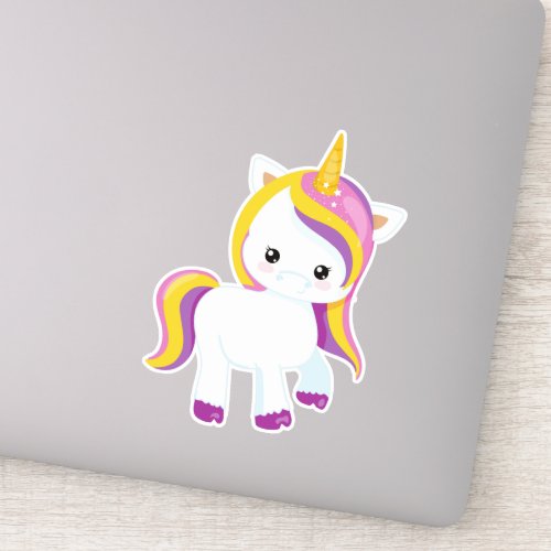 Cute Unicorn Kawaii Unicorn Little Unicorn Sticker