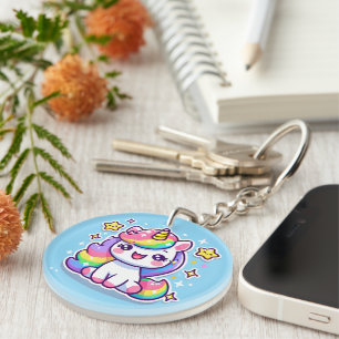 Cute Unicorn Keychain