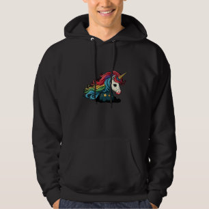 Cute Unicorn LGBTQ Pride Rainbow Horse Hoodie