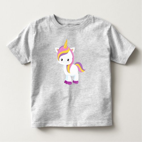 Cute Unicorn Little Unicorn Kawaii Unicorn Toddler T_shirt