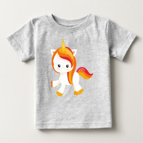 Cute Unicorn Little Unicorn Magic Fairy Tale Baby T_Shirt